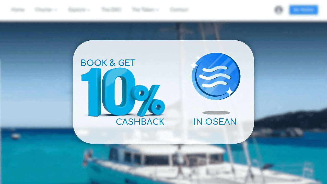 Earn cashback on your charter